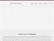 Tablet Screenshot of cakeandeatitdesigns.com